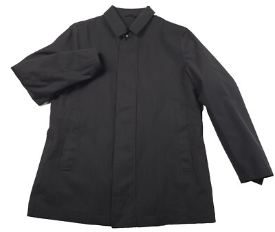 $395 Michael Kors Byron Black Heather Rain Coat Jacket Mens Size 42R