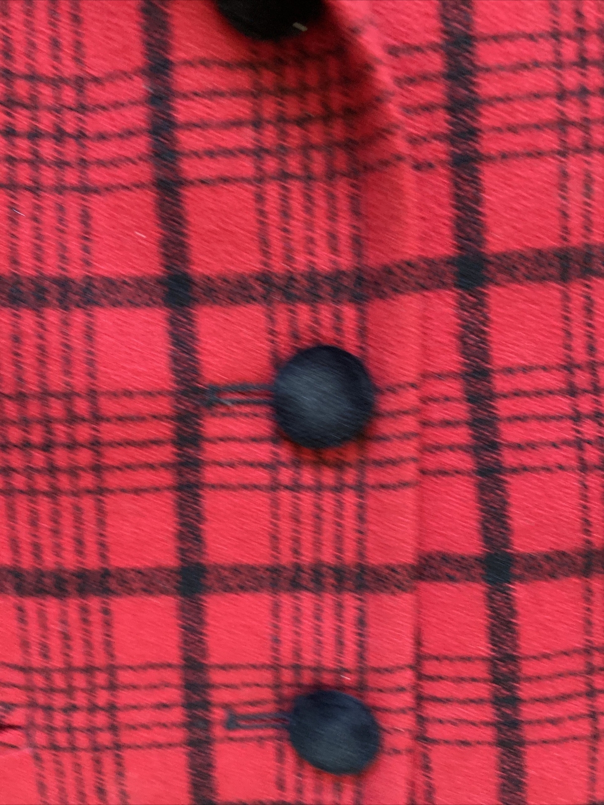 Vtg Pendleton Blazer Jacket Classic Red Black Pla… - image 4