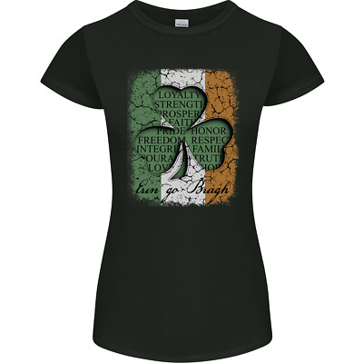 St Patricks Day Kleeblatt 3 Blatt Kleeblatt Damen Petite Cut T-Shirt