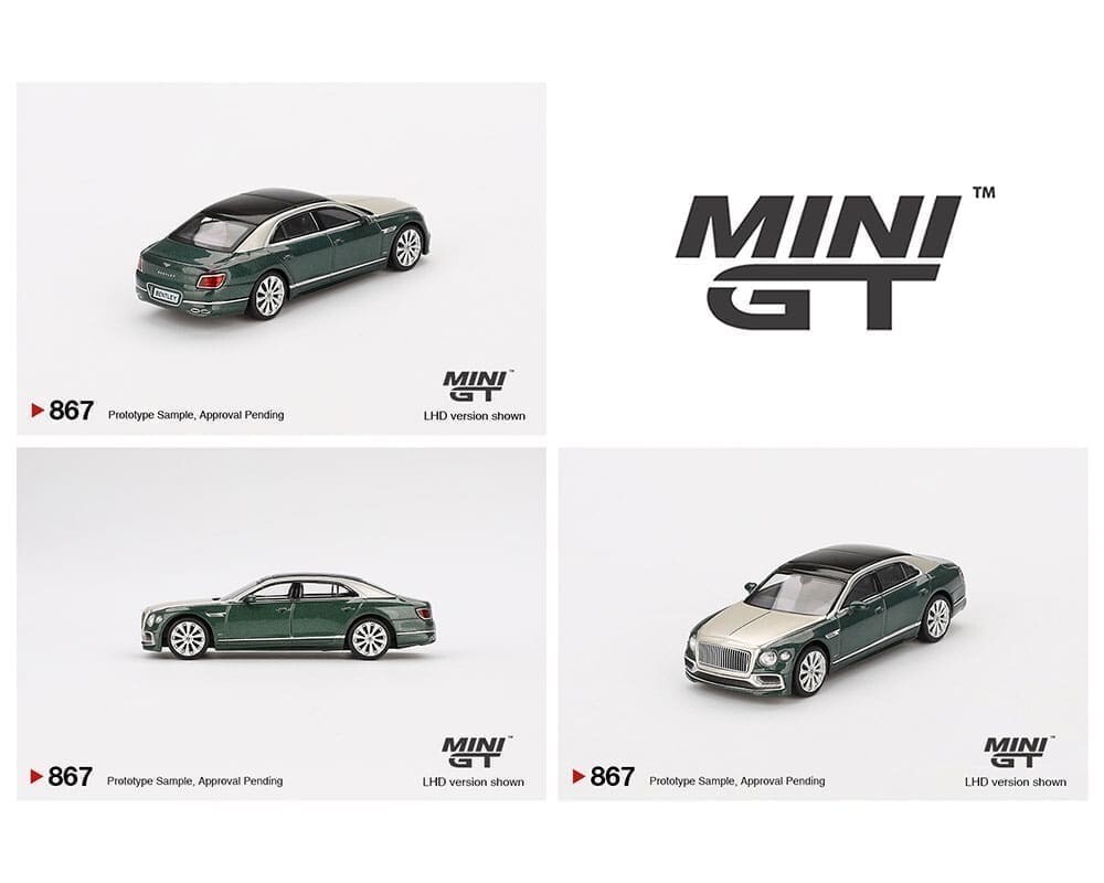 Mini GT Bentley Flying Spur White Sand Verdant #867 1/64 | eBay