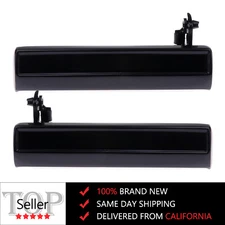 2x Exterior Door Handle Left & Right For Chevy Pickup Truck S10 S-15 Black