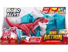 Robo Alive Dino Action T-Rex & Pterodactyl Robotic Pet Figure 2-Pack
