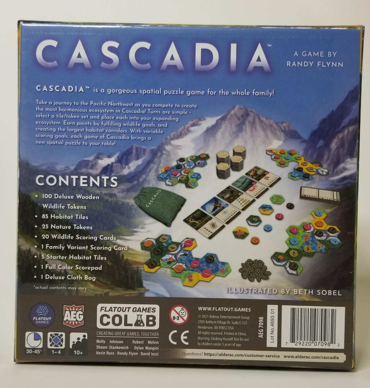 Cascadia + Kickstarter Promo Cards by Flatout Games / AEG SEALED eBay