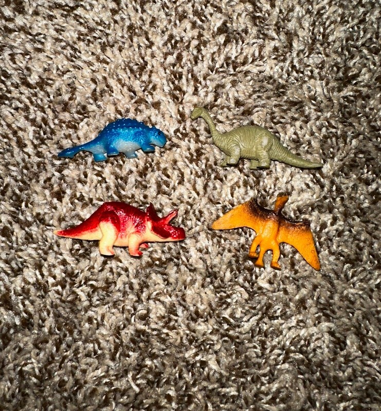 Lot Of 4 Small Dinosaur Figures
