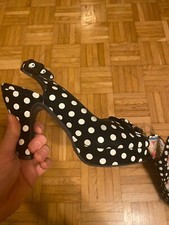 Original MISS L FIRE Damenschuhe - Größe 38 - Leder - Polka Dot Calablanca Retro