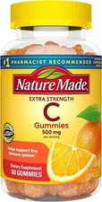 Nature Made Extra Strength Vitamin C 500 mg Dietary Supplement, 60 Gummies