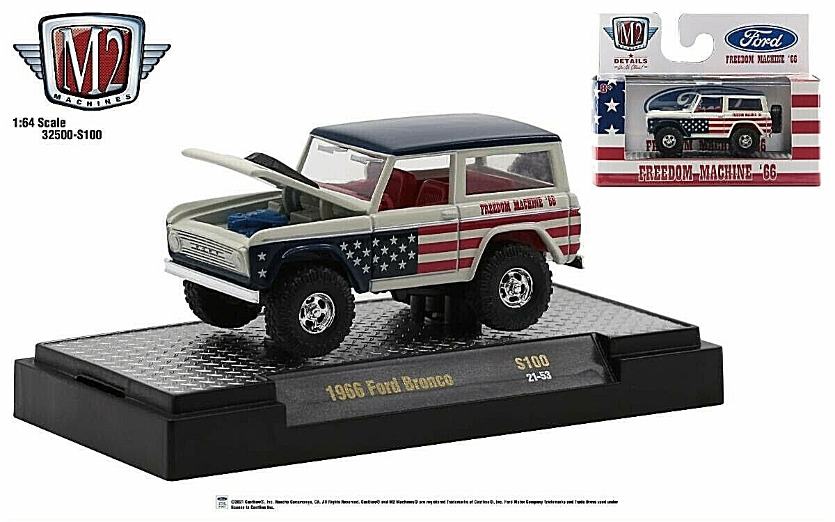 Maisto 1966 FORD BRONCO 4x4 Diecast SUV 1:64 Blue New (Shipped in a Box Maisto 1966 FORD BRONCO 4x4 Diecast SUV 1:64 Blue New (Shipped in a Box