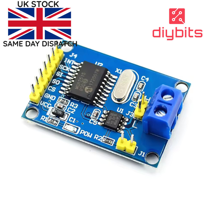 MCP2515 CAN Bus Module TJA1050 Receiver SPI for Arduino ARM MCU 5V 1Mb/s 2515