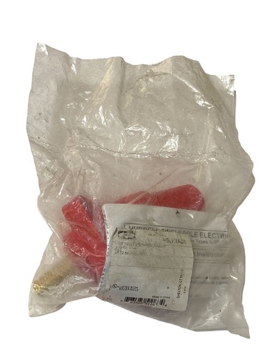 Hubbell HBLFRASR Single Pole Receptacle Angled Threaded Stud Red 300/400A - New - Picture 3 of 3