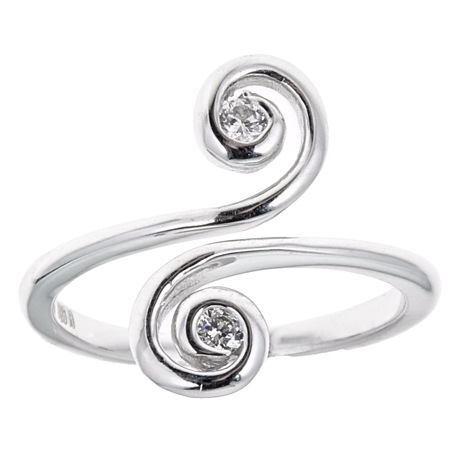 Cubic Zirconia Piedra Moda Anillos de Dedo del Pie