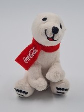 Coca Cola B&auml;r Stofftier Sammelb&auml;r Stofftier Kuscheltier Polarb&auml;r Eisb&auml;r 11 cm