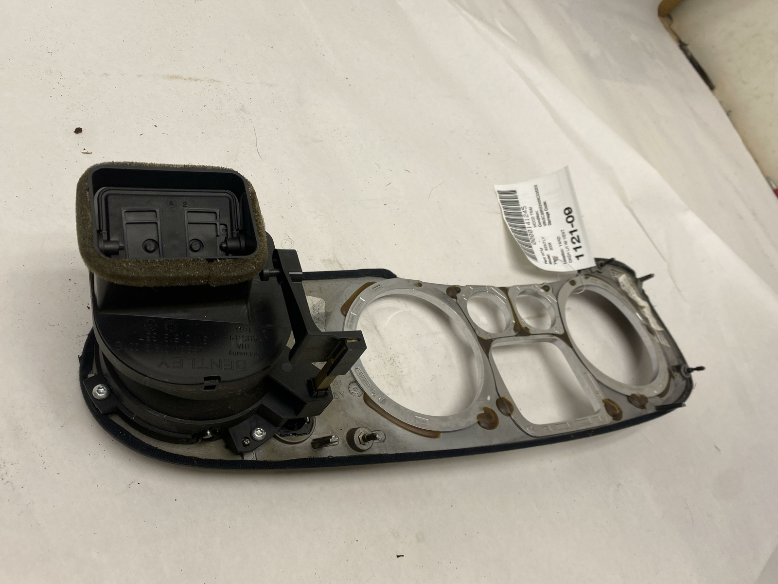 2005-2006 BENTLEY CONTINENTAL DASHBOARD SPEEDOMETER TRIM BEZEL WOOD OEM