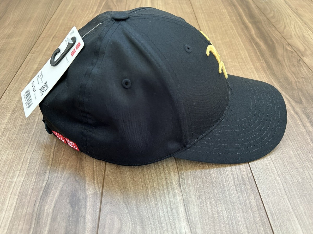 NWT : Roger Federer Uniqlo RF Cap RFoever Black/Gold Hat | eBay