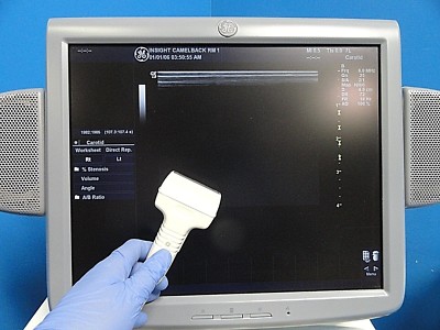 2012 GE 7L Linear Wide Band Array 3.0-7.0MHz Ultrasound Transducer Probe ~ 15346