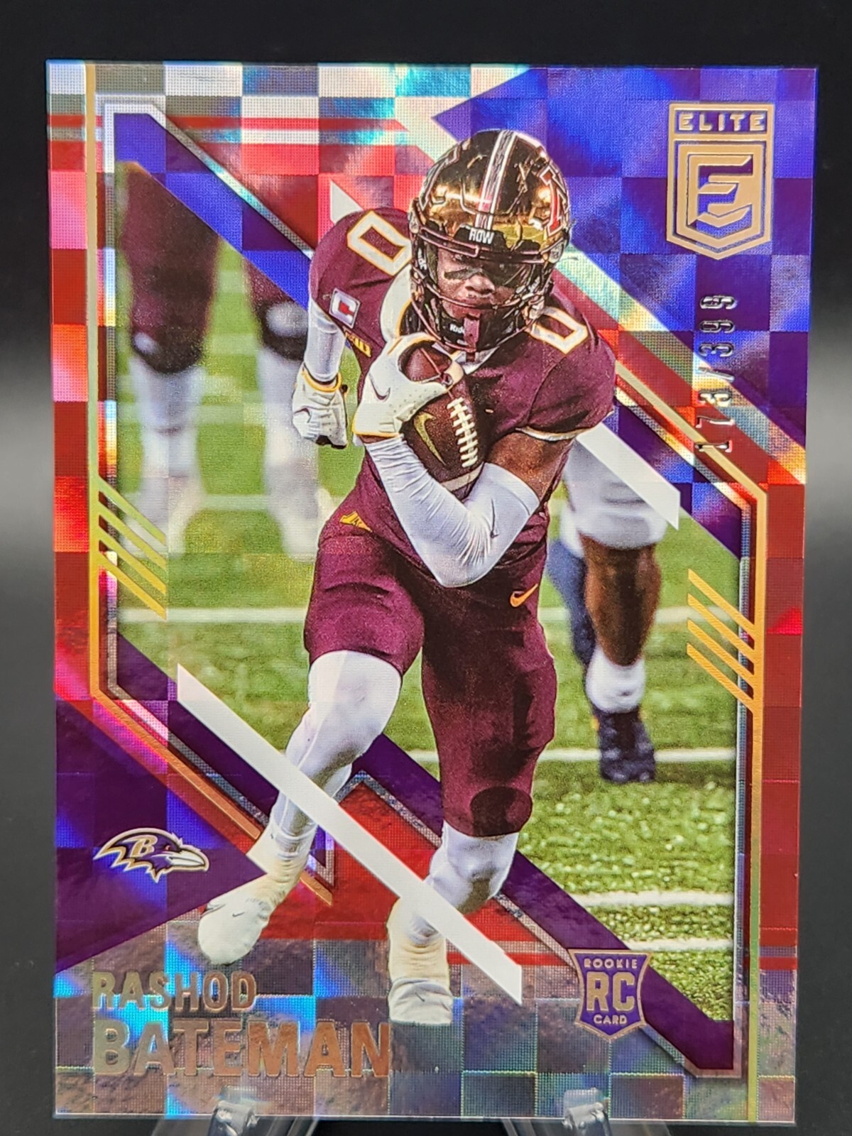 Rashod Bateman Panini Donruss Elite #187 Red