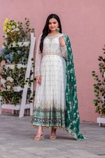 Reception Wear Heavy Faux Georgette Gown And Bottom With Designer Dupatta