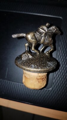  Bourbon Blanton Korken Messing Jockey Oberteil Pferdekorken