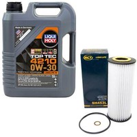 MotoröL Set 0W-30 5 Liter + ÖLfilter SH 453 L FüR BMW 1Er 120I E87 3Er 318D E46