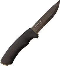 New Mora Bushcraft Black Fixed Blade Knife M-12490