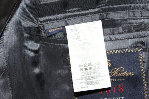 Brooks Brothers Made Italy 1818 Regent Herringbone Wool Grey 2Pc Suit 42R 37-31 - Bild 8 von 16