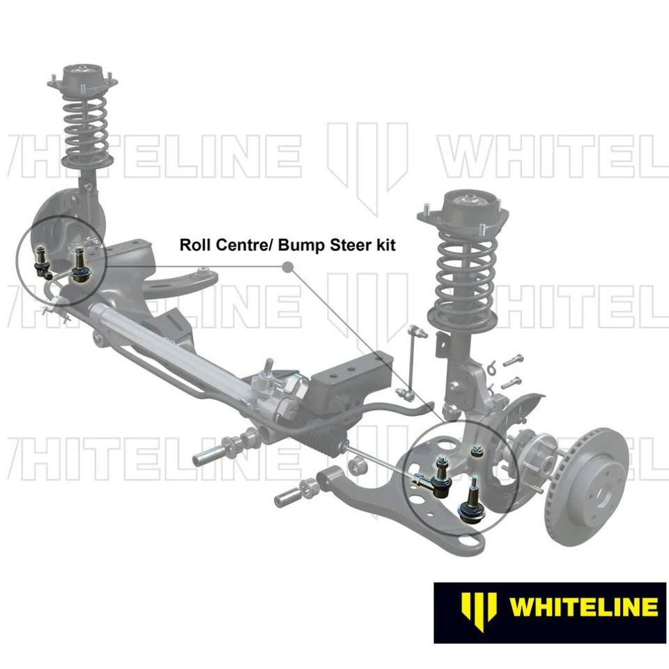 Whiteline® Front Roll Ball Joints Tie Rods Kit for 12-20 BRZ, FR-S ...