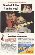 1945 Cine-Kodak Film: The Baby, The Boy Vintage Print Ad