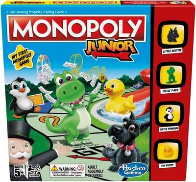 Monopoly Junior Brettspiel Brandneu Versiegelt Hasbro Gaming Kinder Kids UK
