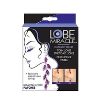 Comfortable Earring Support Patches - Clear Undetectable for Lobes 60 Count