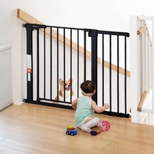 29.5-43.3 Safety Baby Gate Extra Wide, Auto Close Dog Gate for House Doorways St