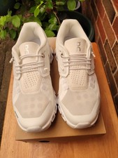 CLOUD X ALL WHITE TRAINERS SIZE UK 6.5 EU 40 NEW AND BOXED