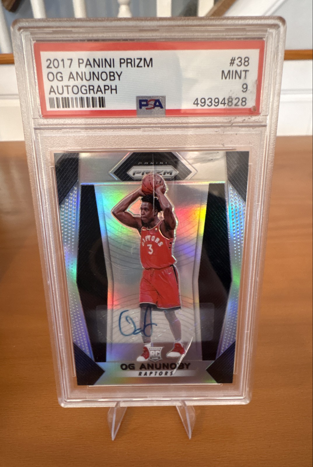 2017-18 Panini Prizm - OG Anunoby #38 Silver Prizm Autographs (AU, RC)