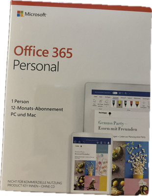 Microsoft 365 Single 5 Geräte 1 Nutzer 1 Jahr Office 365 Personal