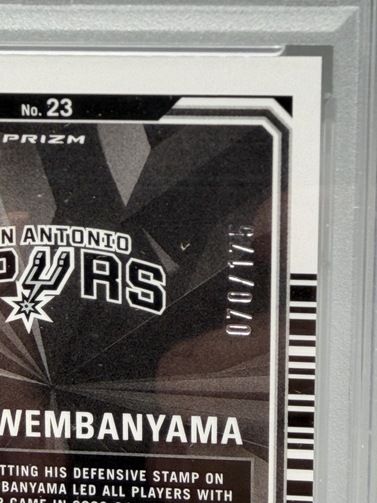 2023 Contenders Optic ✨Victor Wembanyama ✨RC✨10 Blocks✨RED Cracked Ice✨ /175 ✨SP view 2
