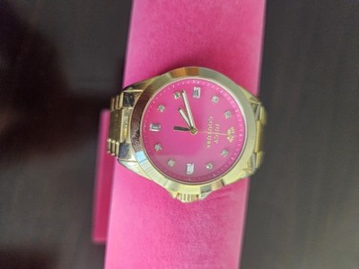 Womens Juicy Couture Watch Pink Face Used