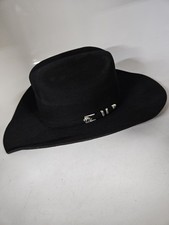 Stetson 4X Buffalo Black Felt Cowboy Hat, Men's Size 7 3/8