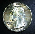 1935 ** Washington Quarter ** Beautiful Color ** Superb Gem BU ** Album Toned **