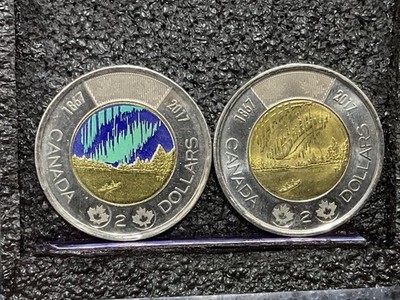 2017 Canada 2 Dollar Toone RGS MS 64 Dance of the Sprts Glow n the