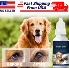 Eye Drops for Pets Bacterial,Viral and Fungal & Infections Dog Cat Treatment US