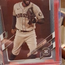 Topps 2021 Chrome George Springer #53 Refractor Houston Astros MLB Baseball Card