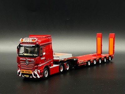 Mercedes Actros MP5 6x4 Tieflader Anhänger (Rampen) ''Nooteboom'' WSI LKW Modelle