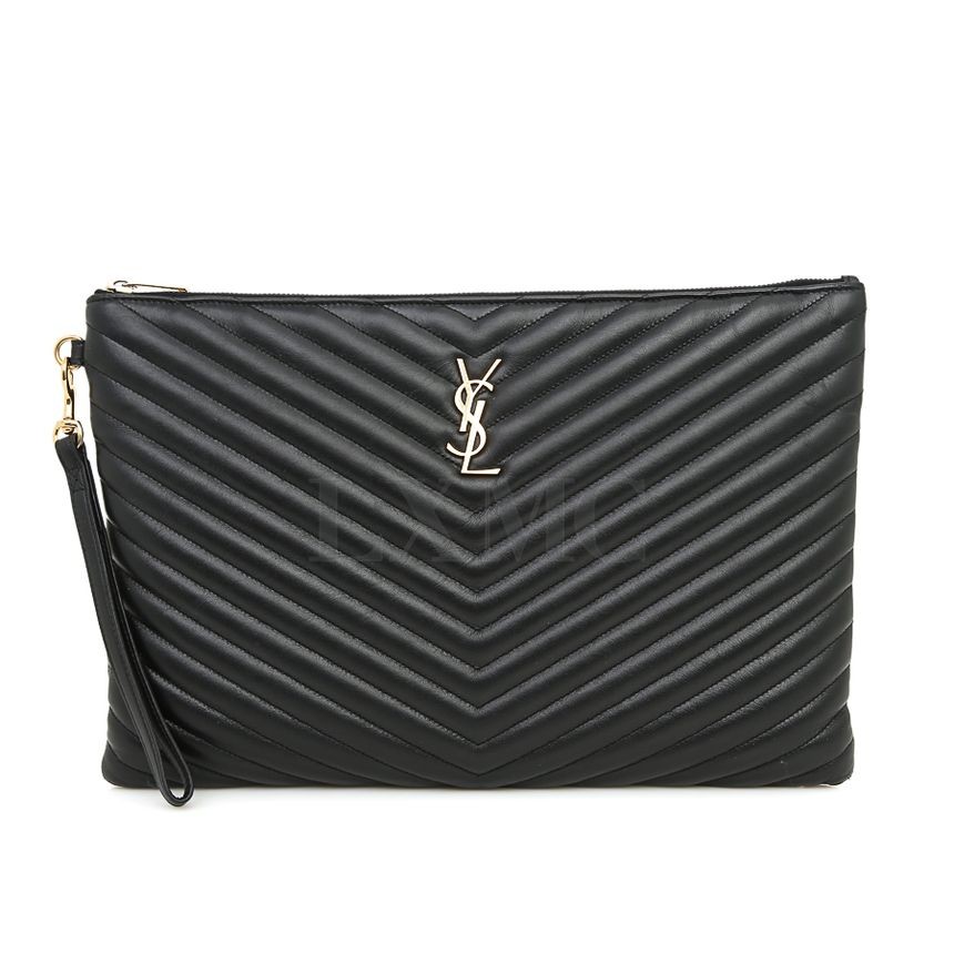 Pochette Saint Laurent Monogrammatelassé Large Nera 440222 72800121