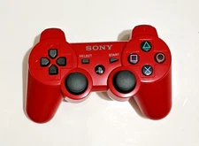 Red PS3 Controller PlayStation 3 DualShock 3 Controller CECHZC2J A2 + Cable