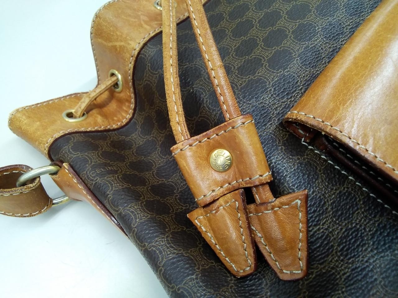 Drawstring Shoulder Bag Model Macadam Pattern M92… - image 11