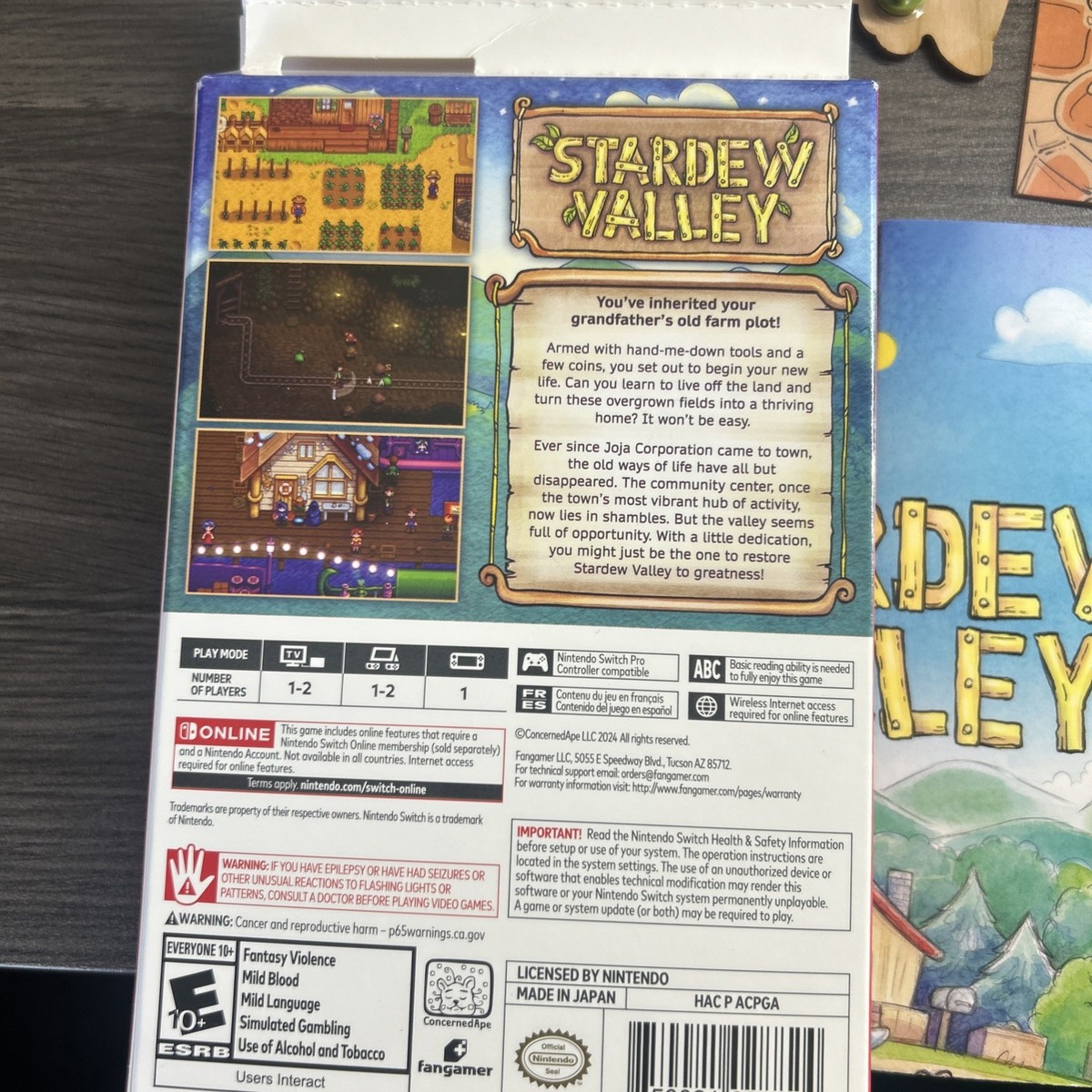 Stardew Valley Deluxe Edition Switch 2024 Game & Manual + Extras