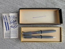 Vintage Scripto Pen and Mechanical Pencil Set – With Original Box & Magnifill
