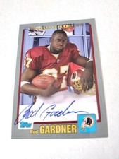 ROD GARDNER AUTO Trading Card 2001 Topps ROOKIE PREMIERE Signed REDSKINS RC. rookie card picture