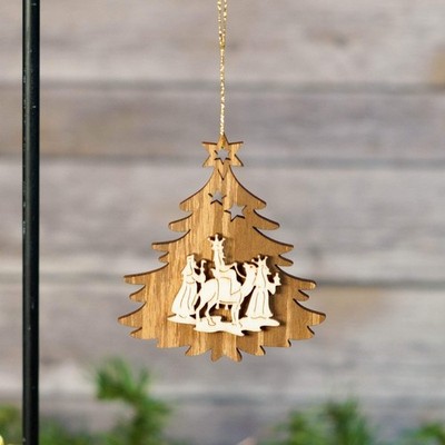 Ornament-Three Wisemen on fir tree