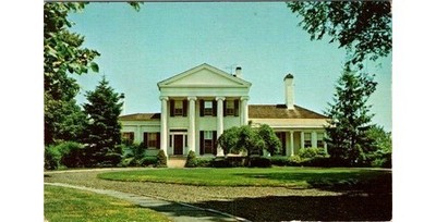 Stonington RI: 1825 Greek Revival 39 Main St Architecture Postcard Whaling Era