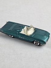 Hot Wheels 63 Thunderbird Teal Convertible - 164 Diecast Car. Hw3-6 Hot Wheels 63 Thunderbird Teal Convertible - 164 Diecast Car. Hw3-6