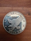 1990 Sunshine Mining 1 troy oz .999 fine silver round